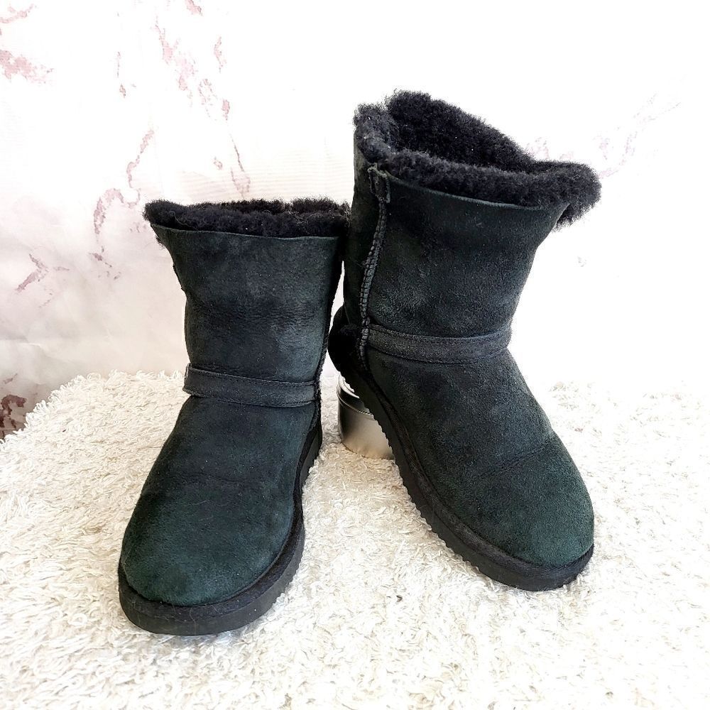 Costco Kirkland brand suede leather with real shearling lining